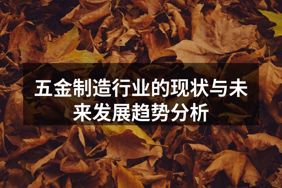 五金制造行业的现状与未来发展趋势分析